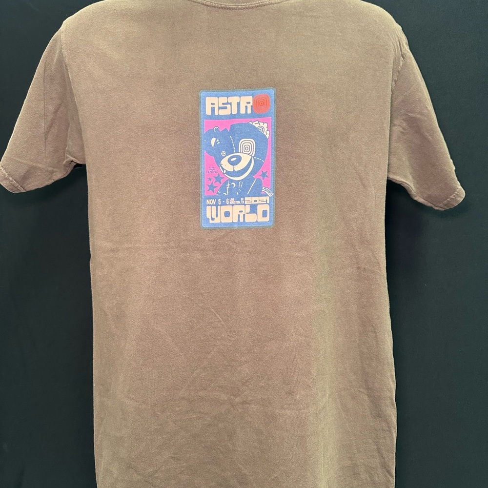 Casual Brown Graphic Tee